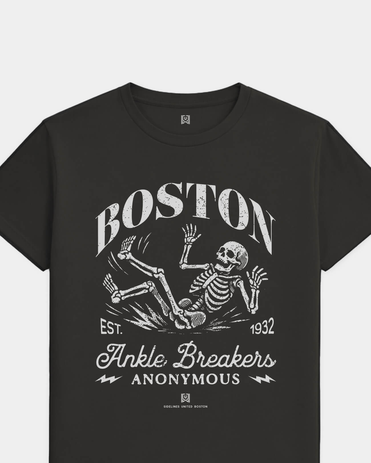 BOS Ankle Breakers Tee - Washed Black / White - Flatlay