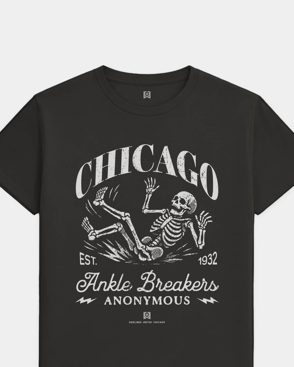 CHI Ankle Breakers Tee - Washed Black / White - Flatlay