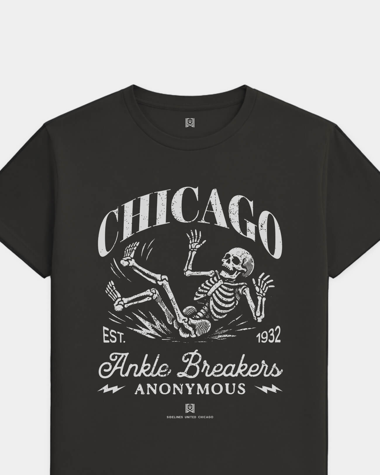 CHI Ankle Breakers Tee - Washed Black / White - Flatlay
