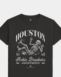 HOU Ankle Breakers Tee - Washed Black / White - Flatlay
