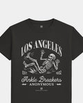 LA Ankle Breakers Tee - Washed Black / White - Flatlay