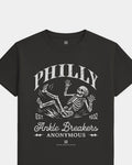 Philly Ankle Breakers Tee - Washed Black / White - Flatlay