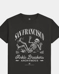 SF Ankle Breakers Tee - Washed Black / White - Flatlay