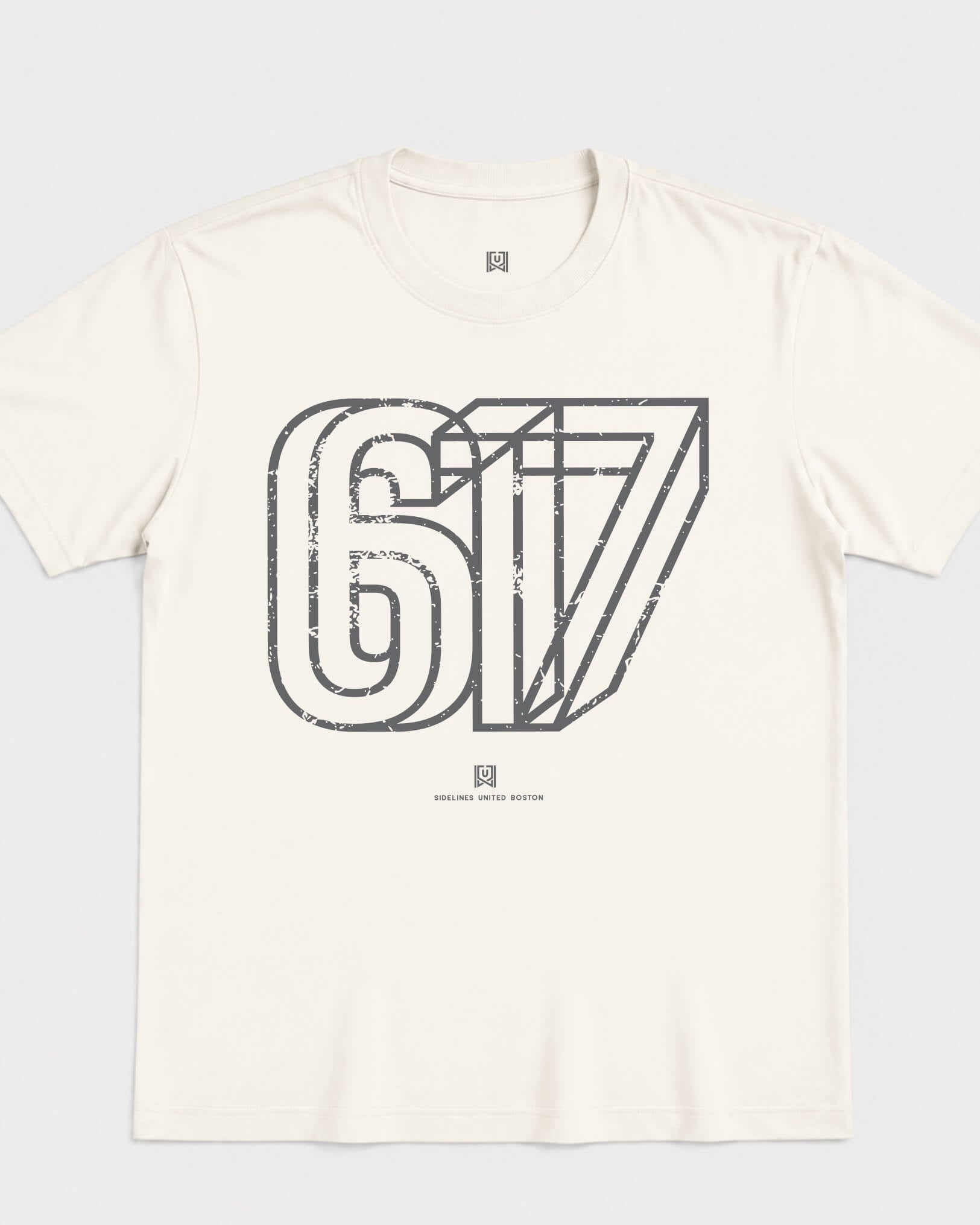 BOS Area Tee - Vintage White - Flatlay