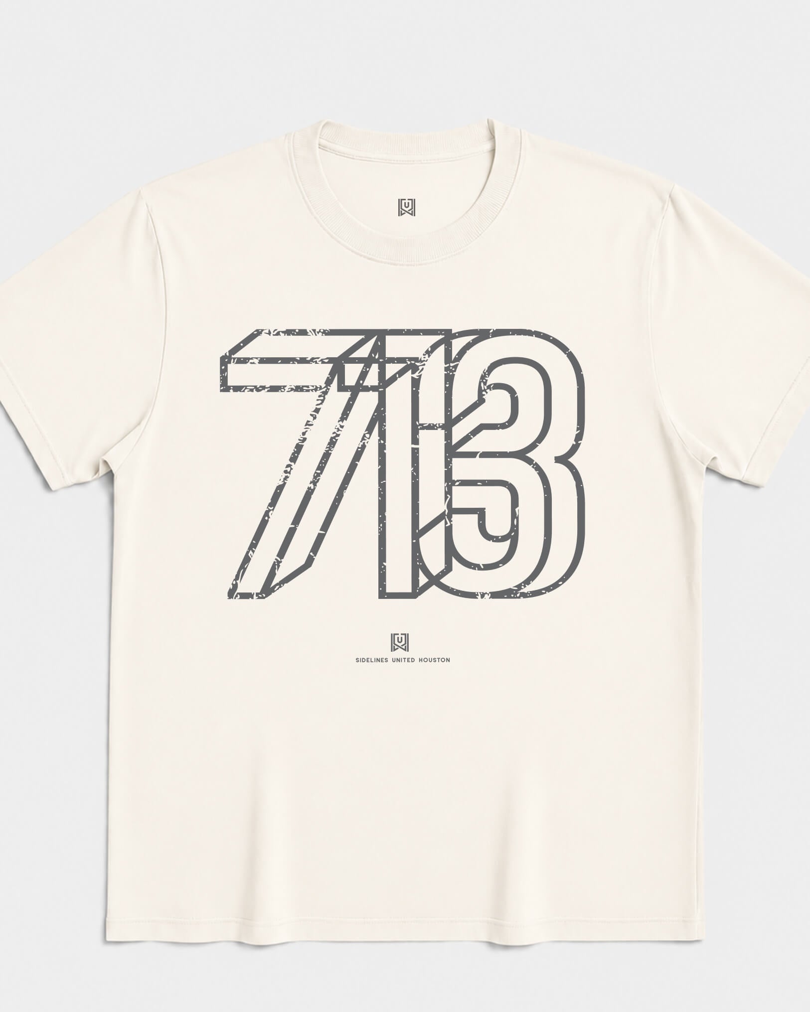 HOU Area Tee - Vintage White - Flatlay