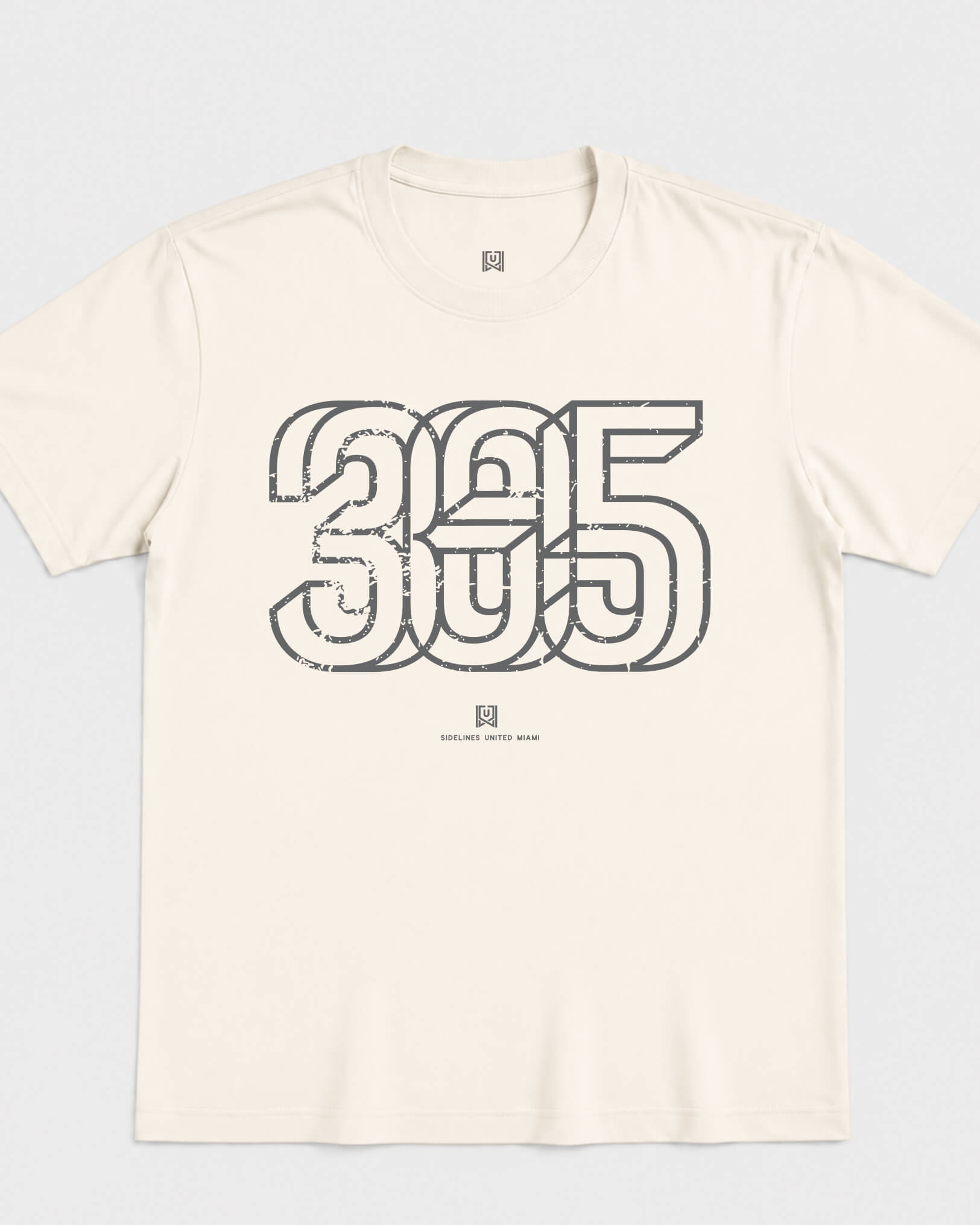 MIA Area Tee - Vintage White - Flatlay