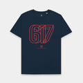 BOS Area Code Navy Tee