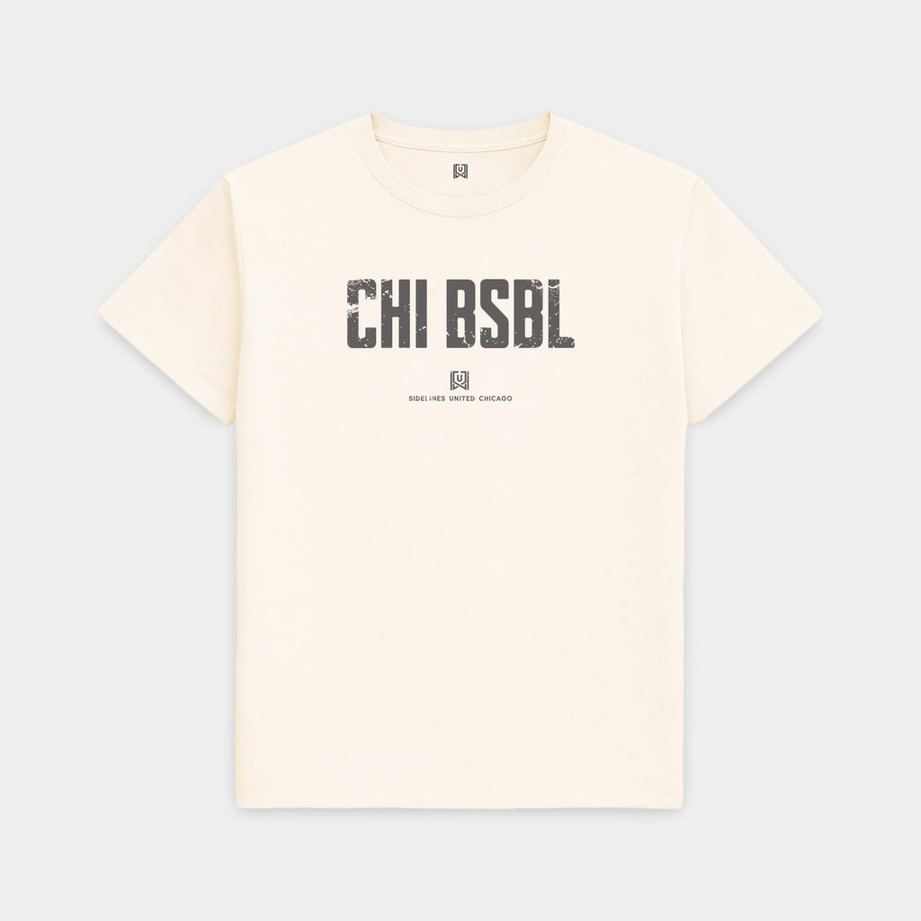 CHI BSBL Vintage White Tee