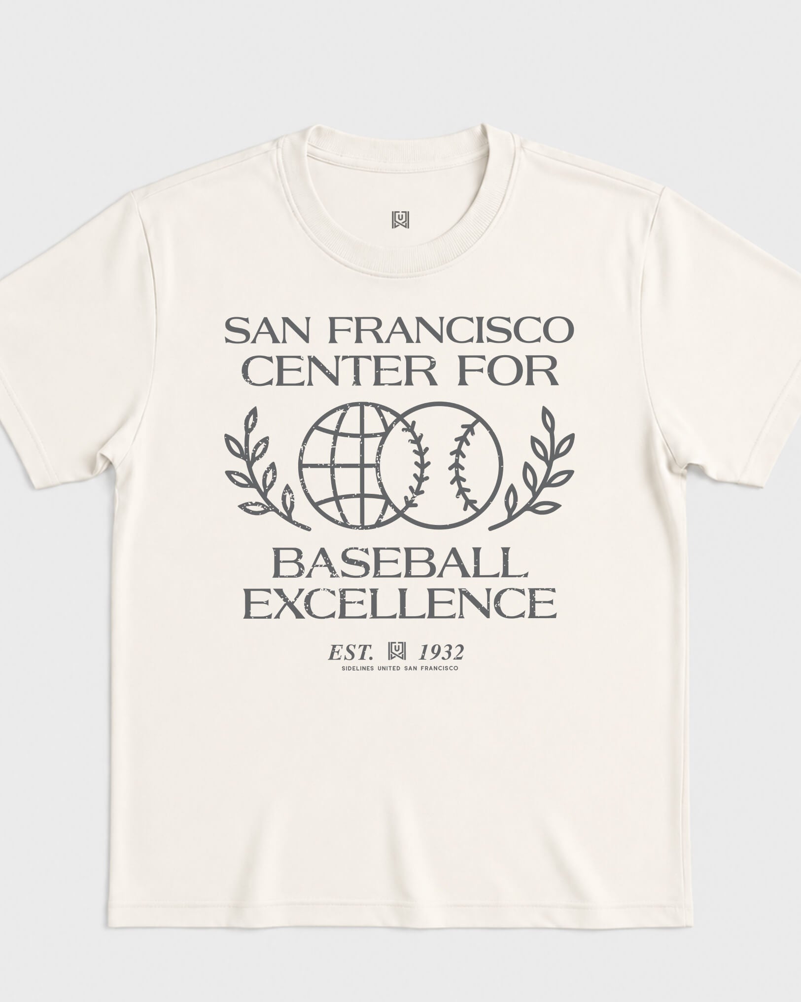 SF Baseball Excellence Tee - Vintage White - Flatlay