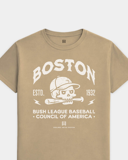 mockup-flatlay_T_Bush-League-BSBL---MLB_Boston_MA_All-Teams_Light-On-Khaki_rel-20260602_id-CP11EPZ.jpg