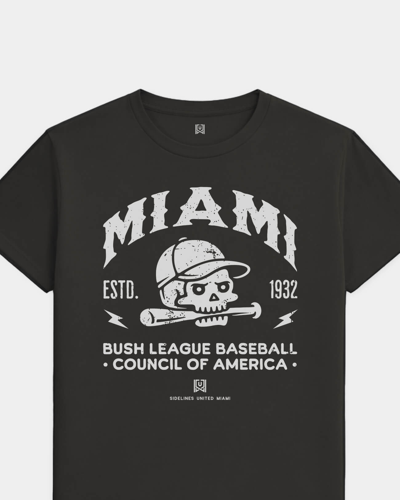 mockup-flatlay_T_Bush-League-BSBL---MLB_Miami_FL_All-Teams_Light-On-Washed-Black_rel-20260602_id-5VEB1BS.jpg