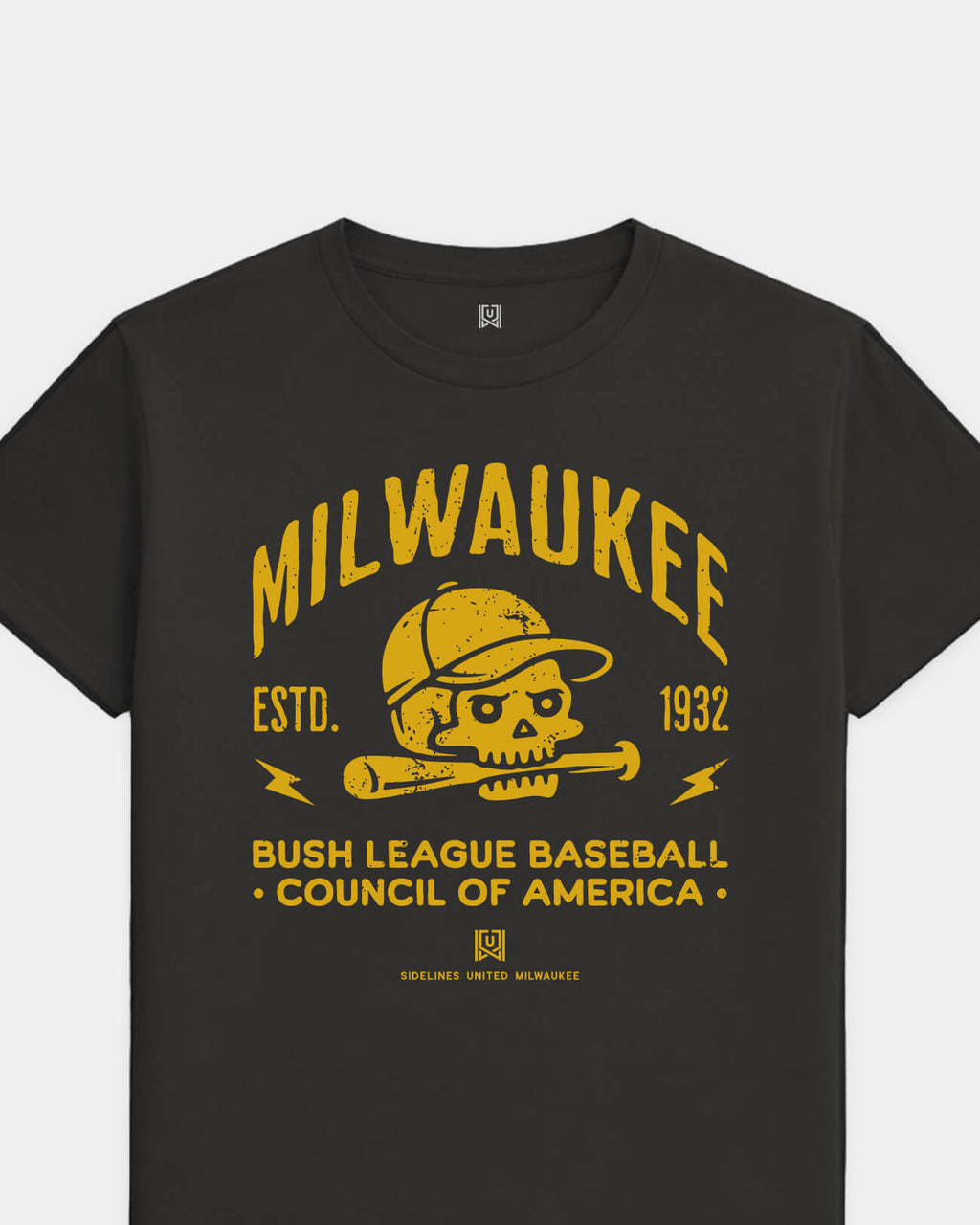mockup-flatlay_T_Bush-League-BSBL---MLB_Milwaukee_WI_Brewers_Team-On-Washed-Black_rel-20260602_id-H9GV36Q.jpg