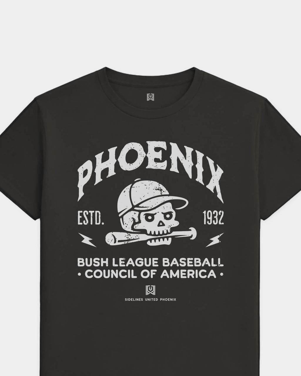 mockup-flatlay_T_Bush-League-BSBL---MLB_Phoenix_AZ_All-Teams_Light-On-Washed-Black_rel-20260602_id-3N98R03.jpg