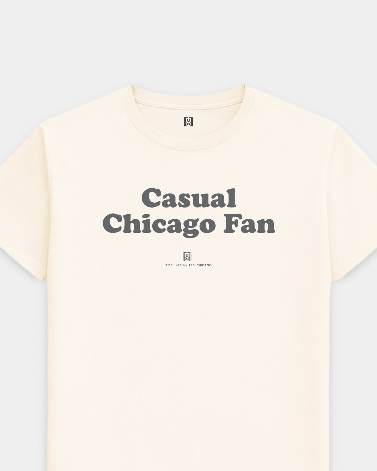 CHI Casual Fan Tee - Vintage White - Flatlay