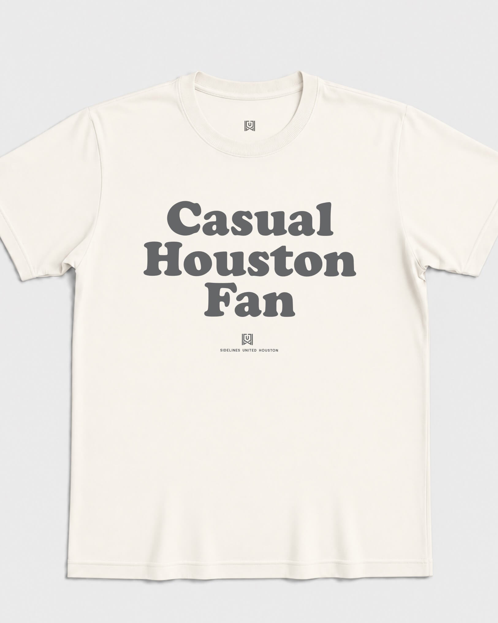 HOU Casual Fan Tee - Vintage White - Flatlay