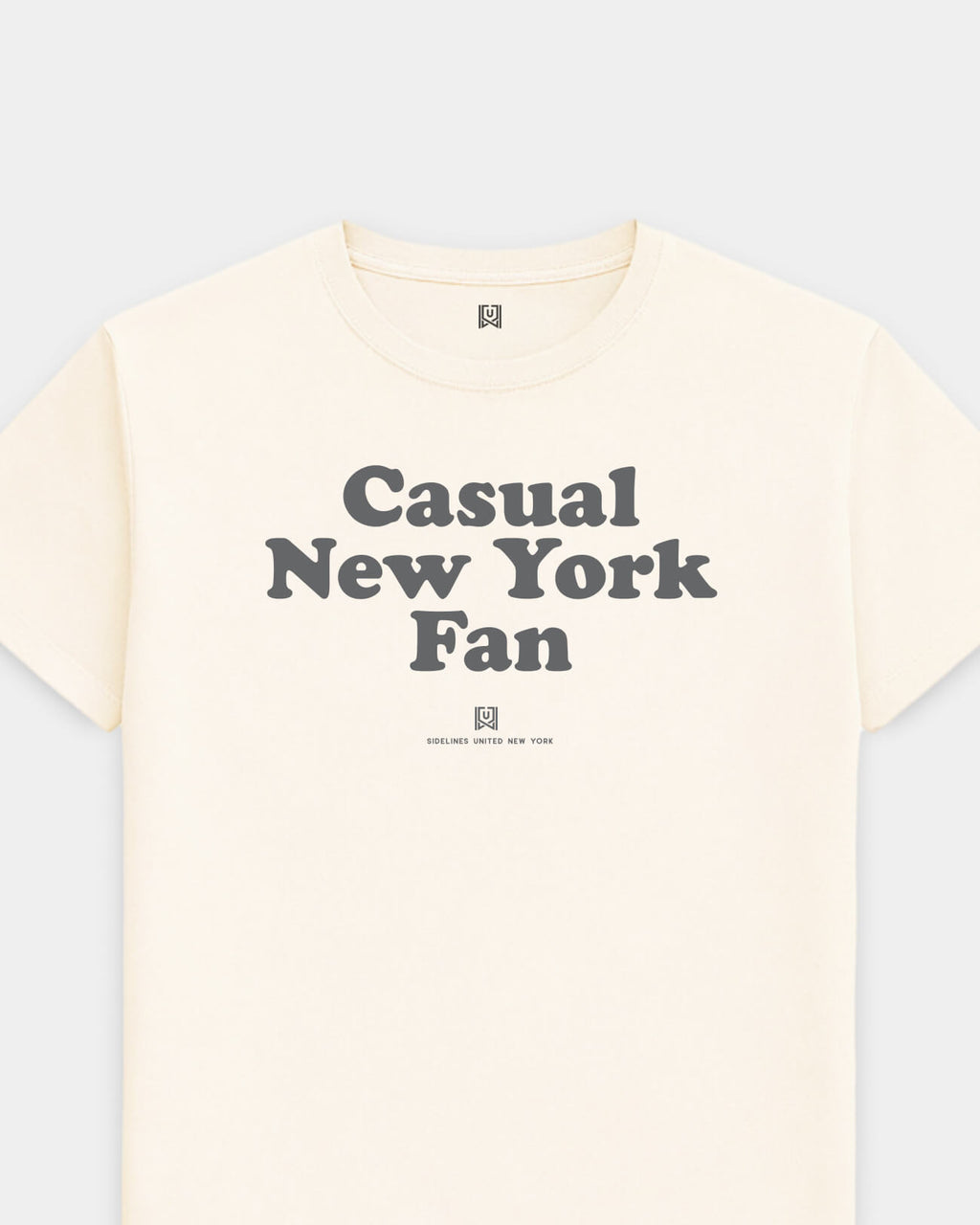 NY Casual Fan Tee - Vintage White - Flatlay