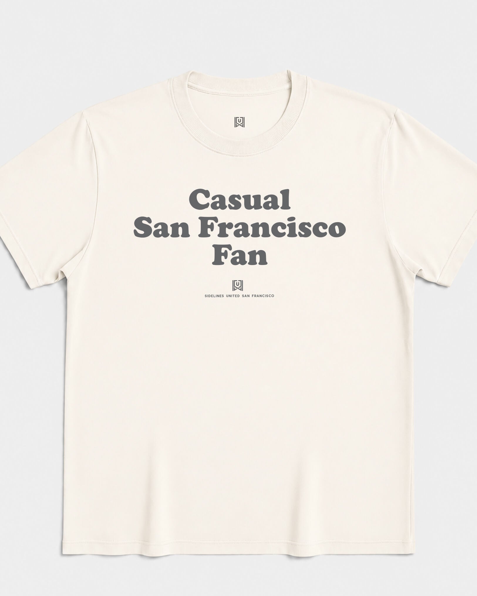 SF Casual Fan Tee - Vintage White - Flatlay