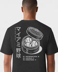 MIA Dim Sum Tee - Washed Black / White - Flatlay