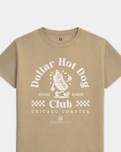 mockup-flatlay_T_Dollar-Hot-Dog-Club---All-Sports_Chicago_IL_All-Teams_Light-On-Khaki_rel-20260602_id-RS9SRT1.jpg