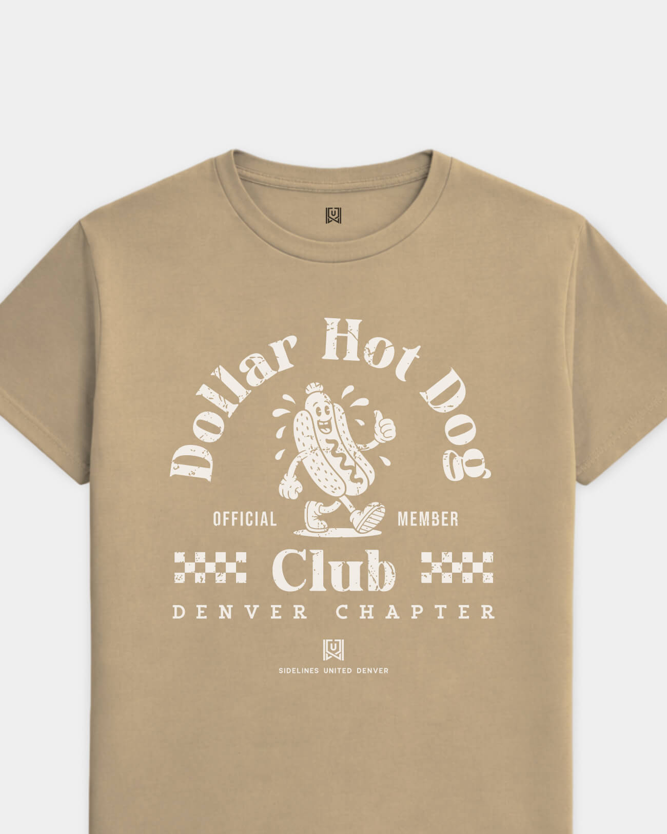 mockup-flatlay_T_Dollar-Hot-Dog-Club---All-Sports_Denver_CO_All-Teams_Light-On-Khaki_rel-20260602_id-ANCOFSR.jpg