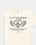 PGH Doubles & Dingers Tee - Vintage White - Flatlay