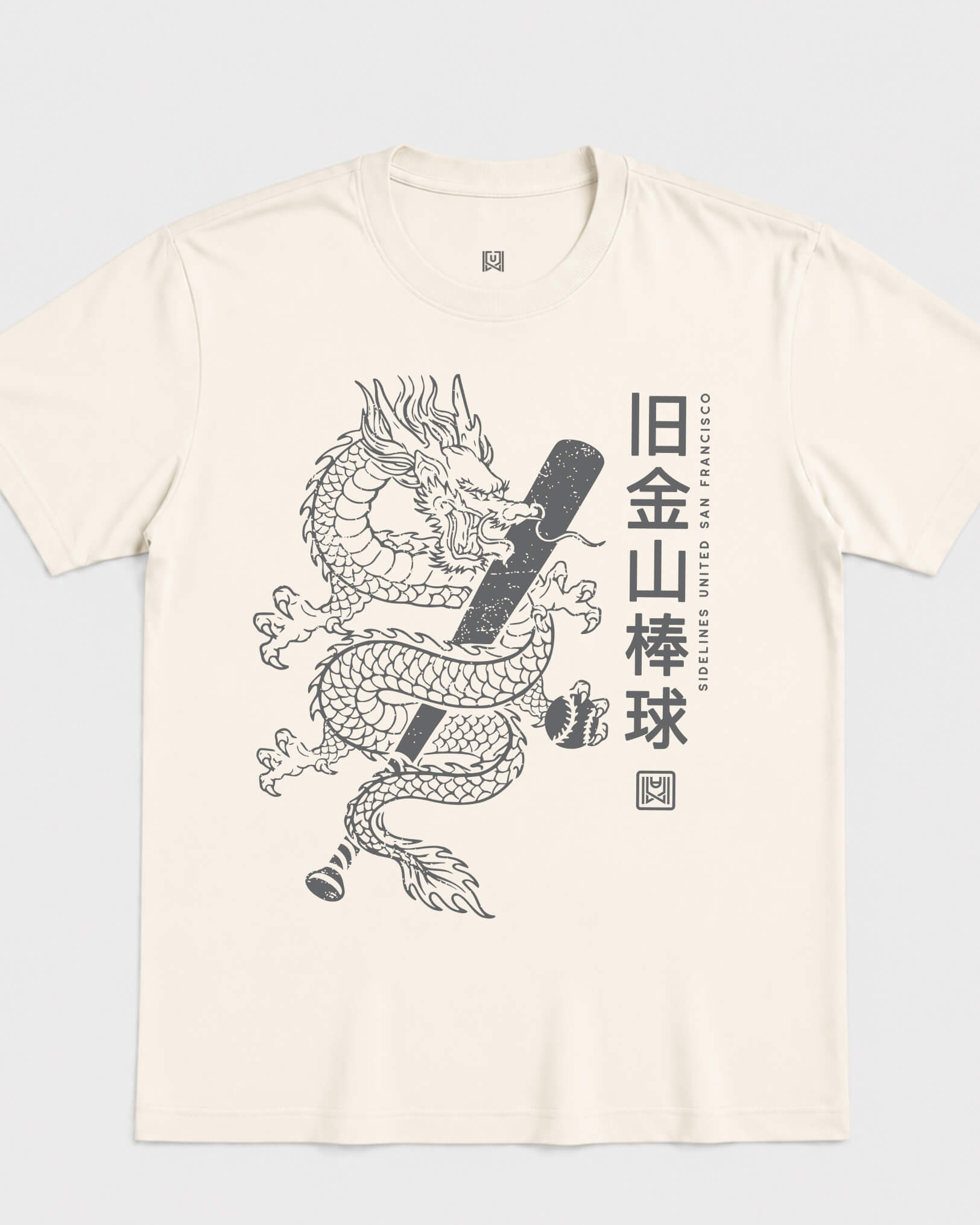 SF Dragon Tee - Vintage White - Flatlay
