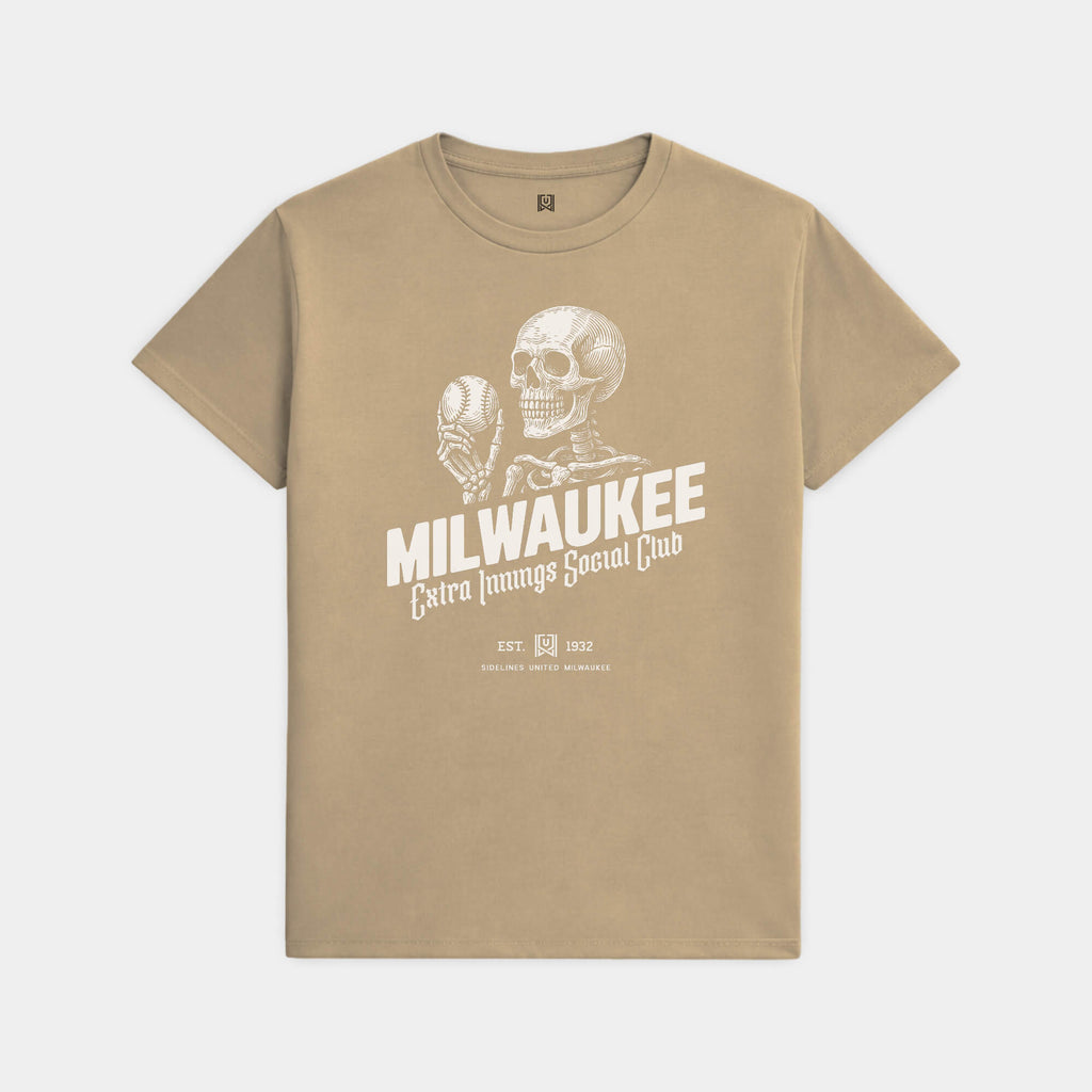 MKE Extra Innings Khaki Tee