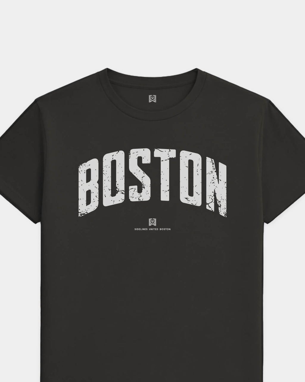 BOS Foundations Tee - Washed Black / White - Flatlay