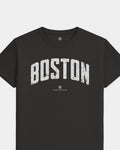 BOS Foundations Tee - Washed Black / White - Flatlay