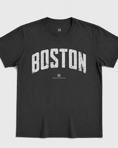 BOS Foundations Tee - Washed Black / White - Flatlay
