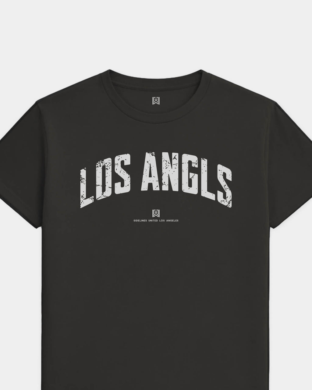 LA Foundations Tee - Washed Black / White - Flatlay