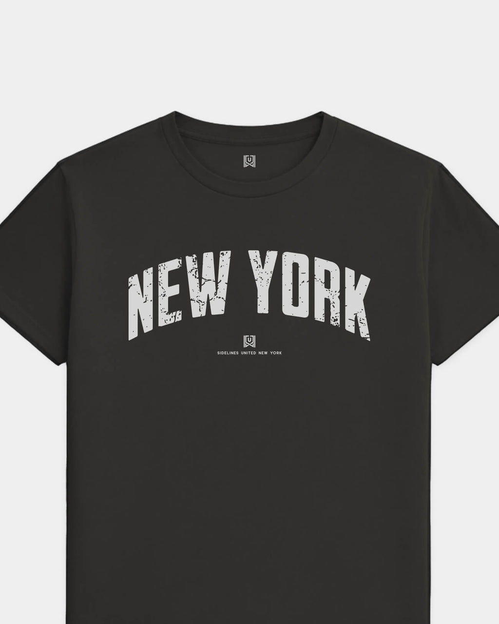 NY Foundations Tee - Washed Black / White - Flatlay