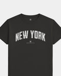 NY Foundations Tee - Washed Black / White - Flatlay