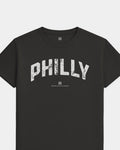 Philly Foundations Tee - Washed Black / White - Flatlay