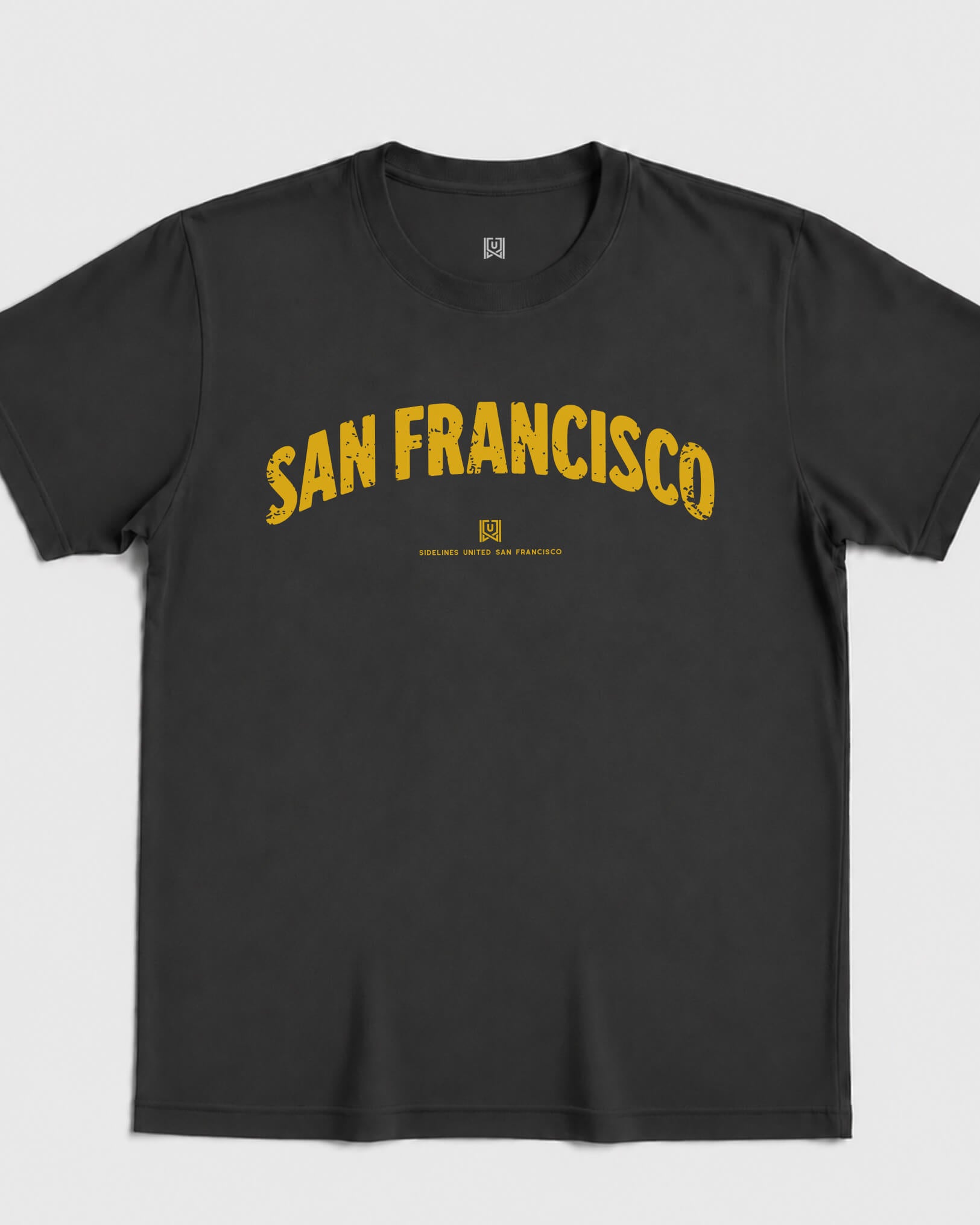 SF Foundations Tee - Washed Black / Gold - Flatlay