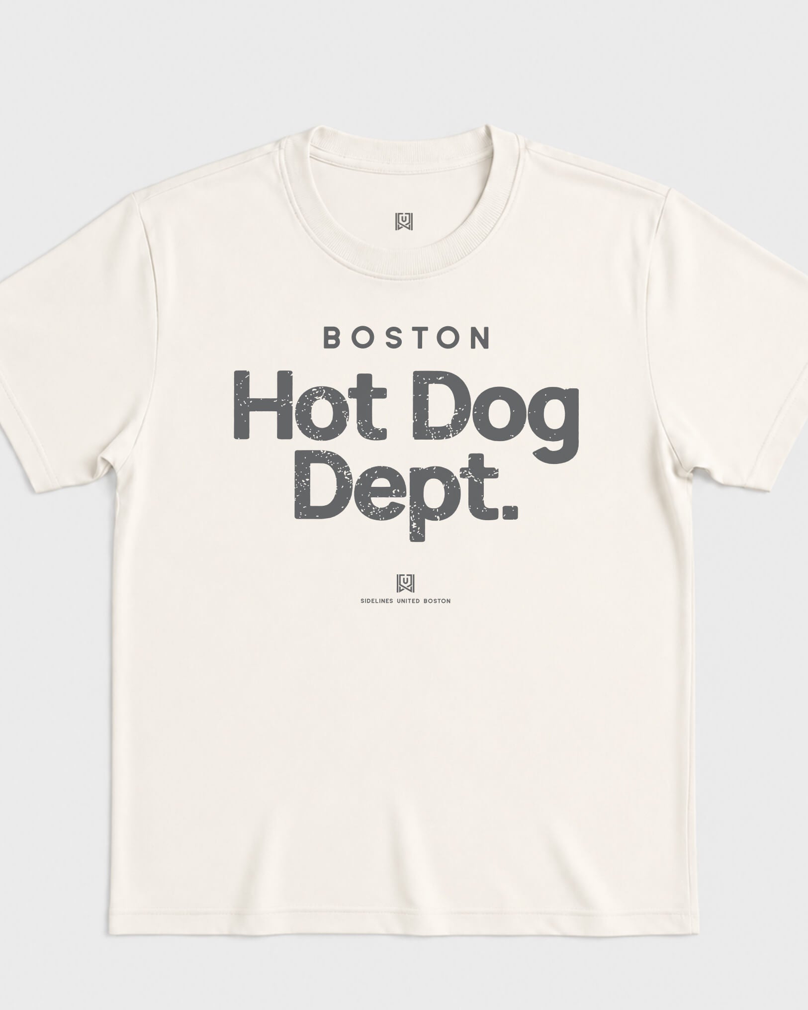 BOS Hot Dog Dept Tee - Vintage White - Flatlay