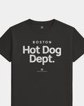 BOS Hot Dog Dept Tee - Washed Black / White - Flatlay