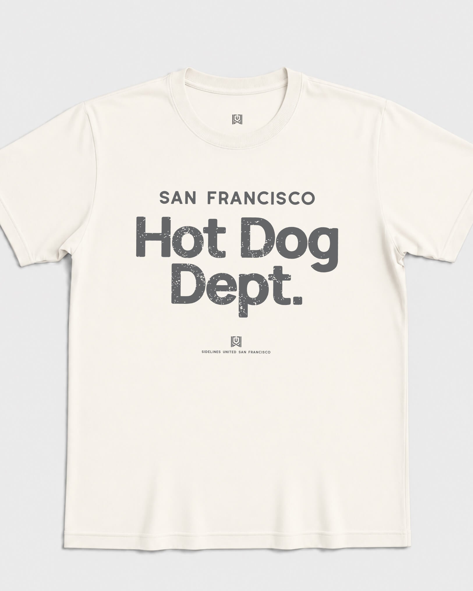SF Hot Dog Dept Tee - Vintage White - Flatlay