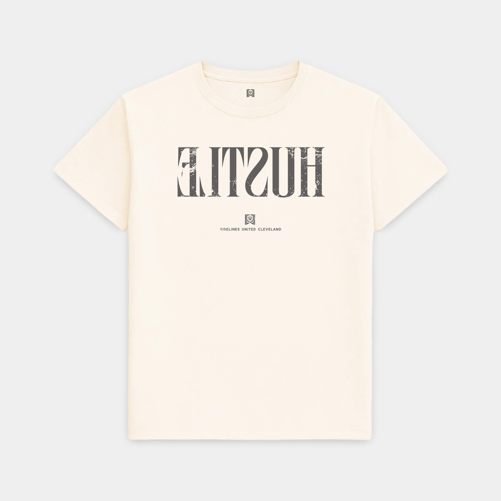 CLE Hustle Vintage White Tee