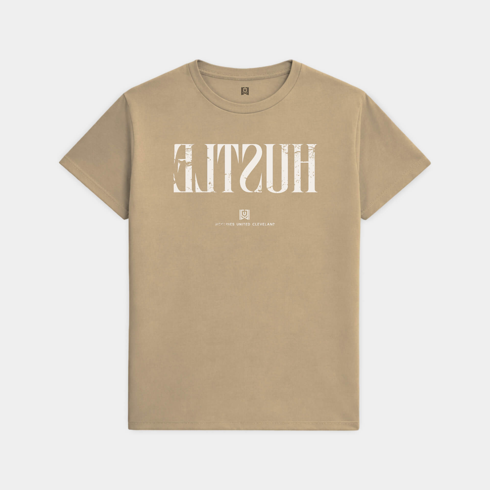 CLE Hustle Khaki Tee