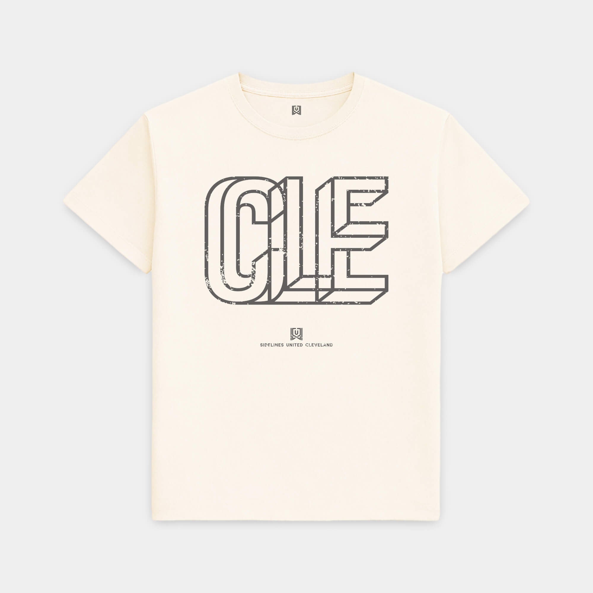 CLE Interlock Vintage White Tee