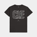 CLE Interlock Black Tee