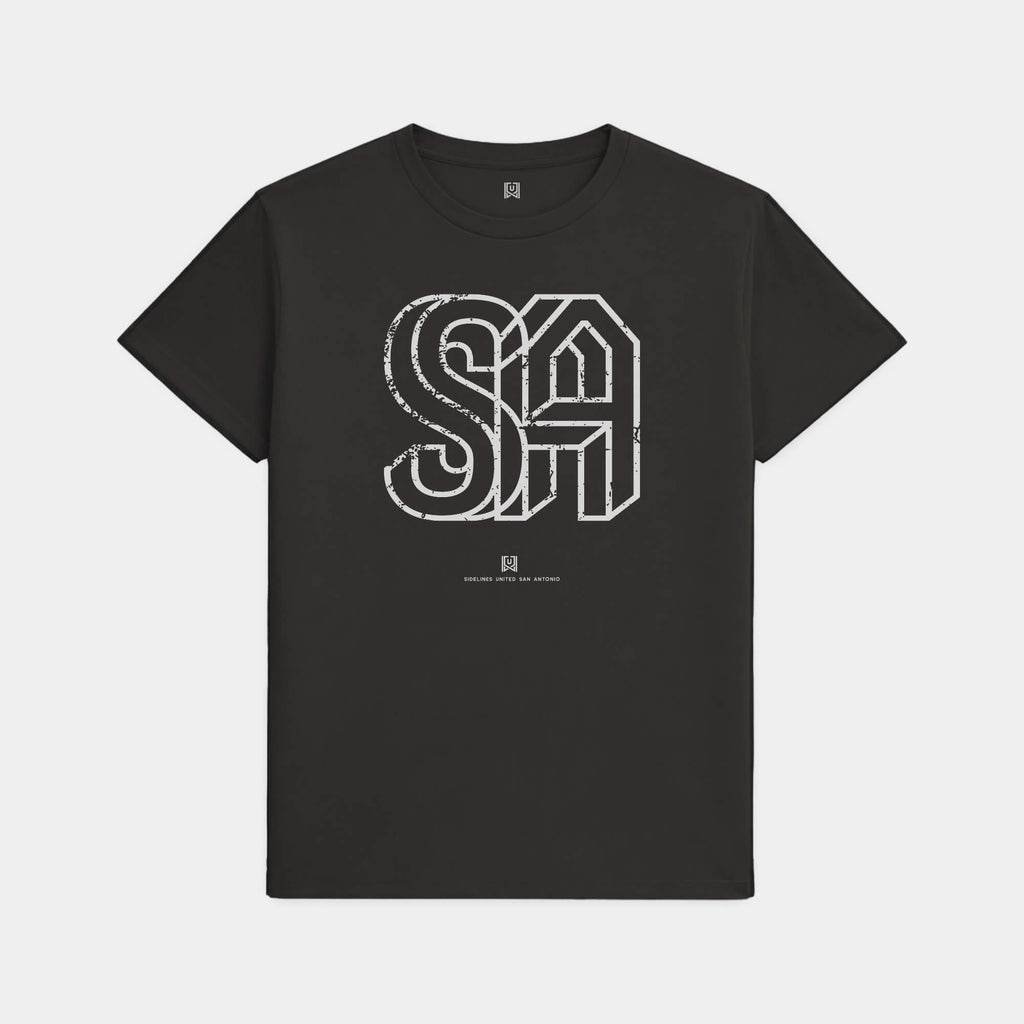 SATX Interlock Black Tee