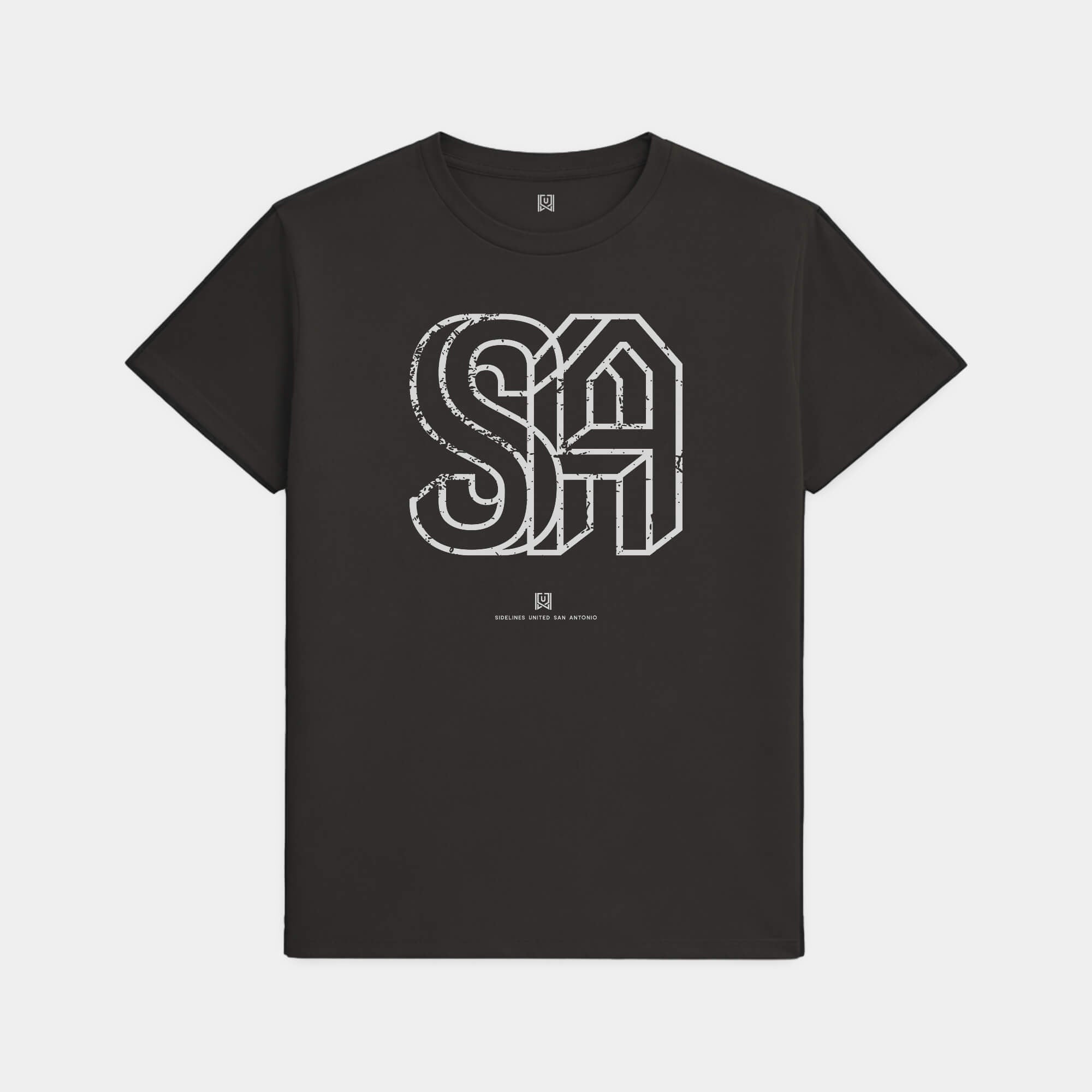 SATX Interlock Black Tee