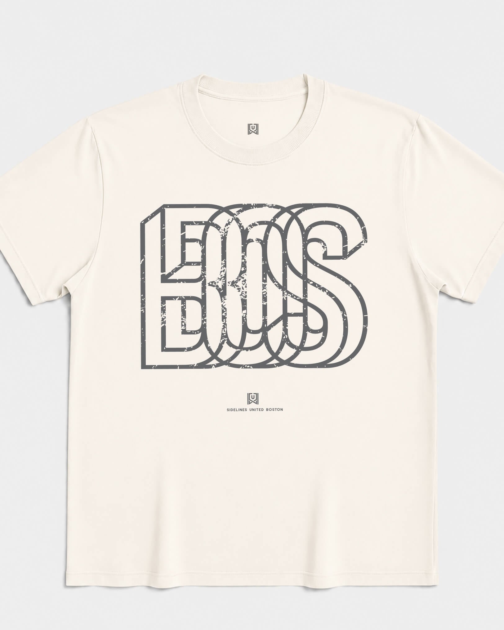 BOS Intersect Tee - Vintage White - Flatlay