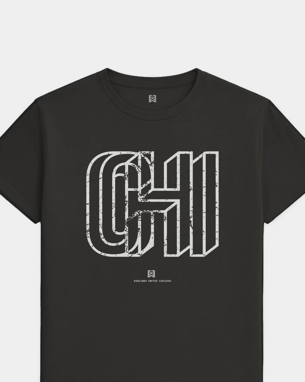 CHI Intersect Tee - Washed Black / White - Flatlay