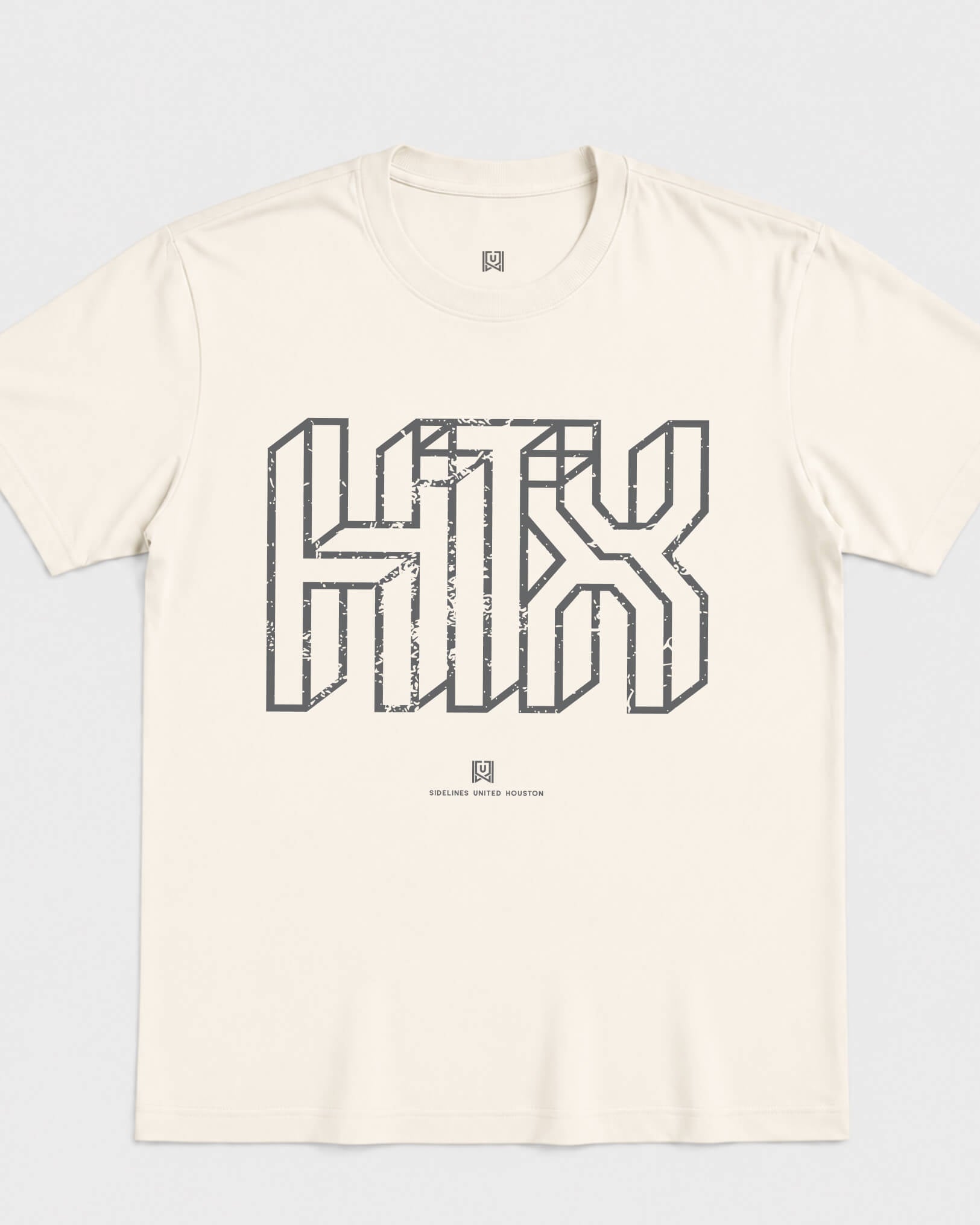 HOU Intersect Tee - Vintage White - Flatlay