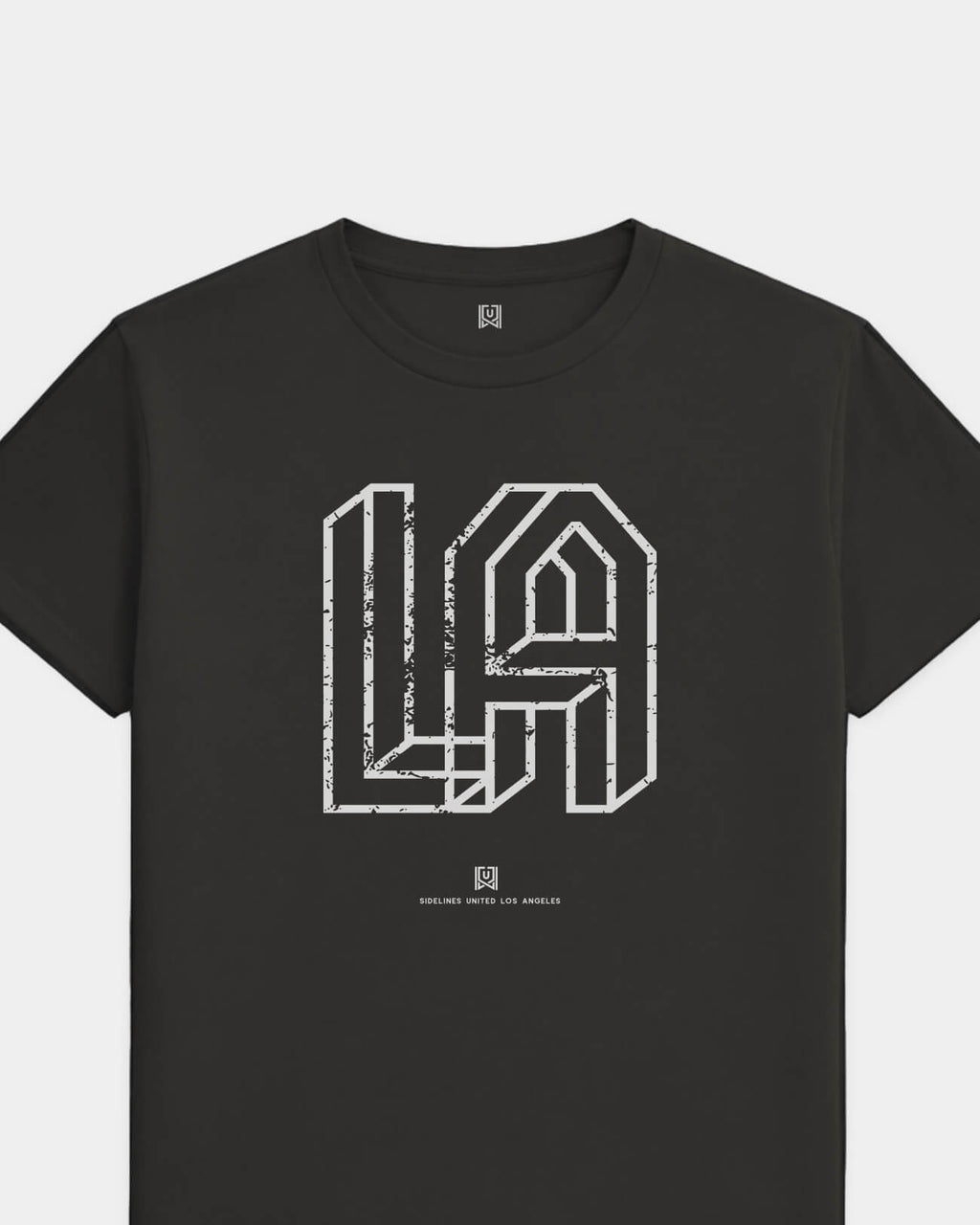 LA Intersect Tee - Washed Black / White - Flatlay