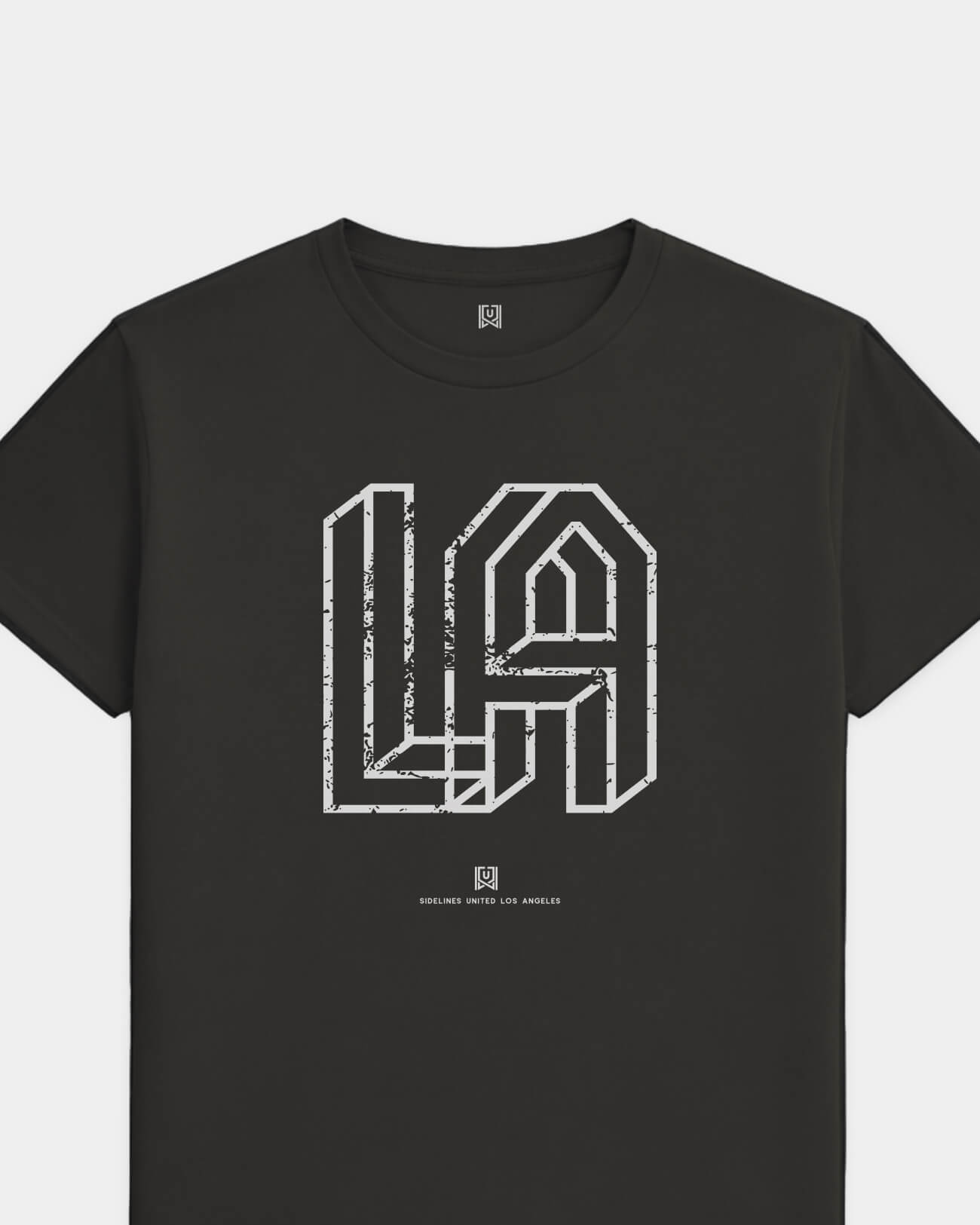 LA Intersect Tee - Washed Black / White - Flatlay