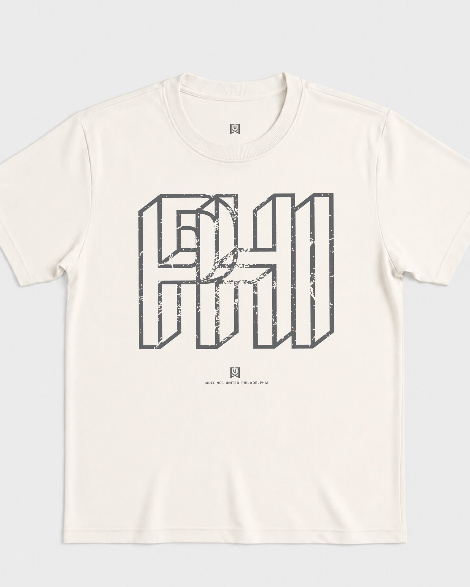 Philly Intersect Tee - Vintage White - Flatlay